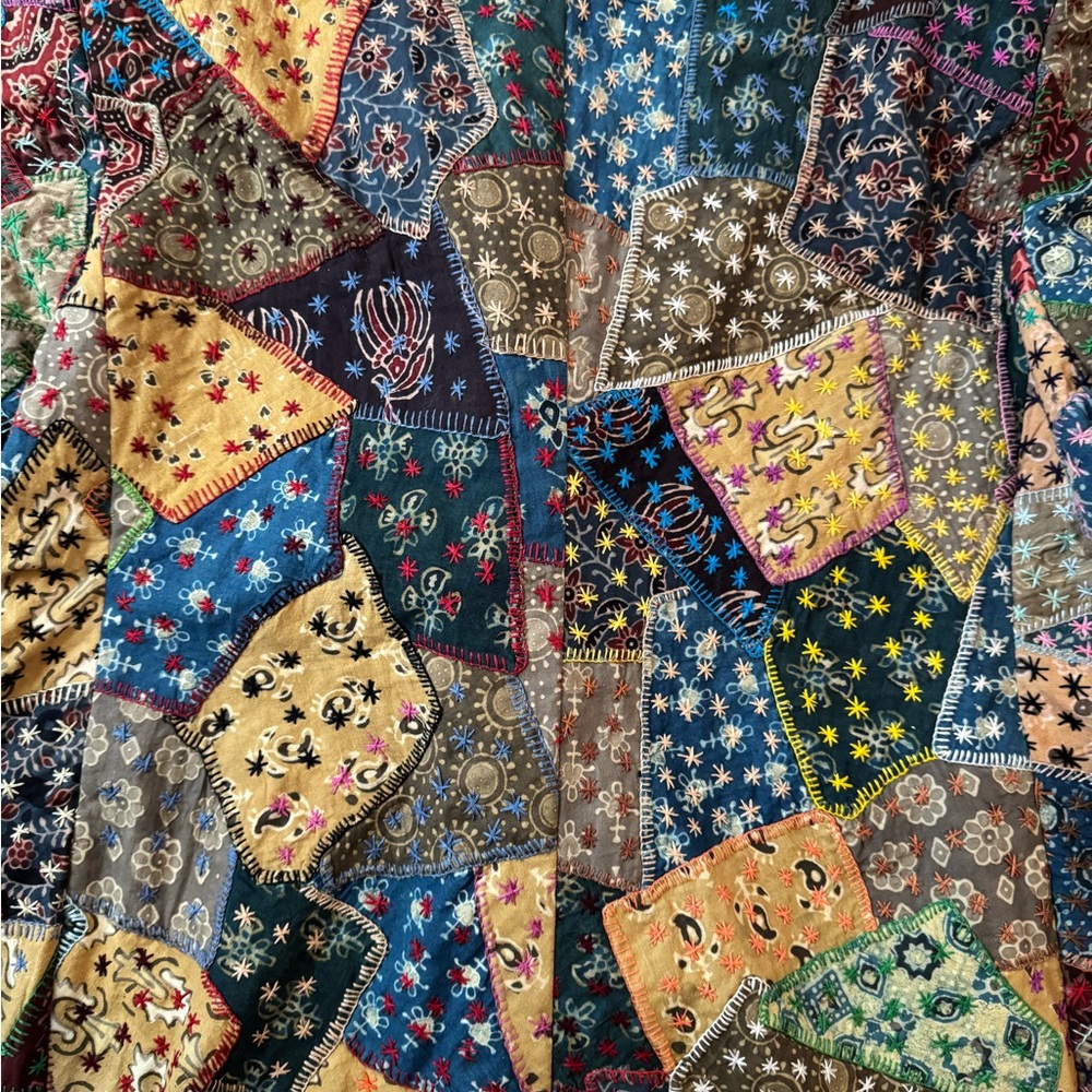 Handmade Multicolor Patchwork Blazer - Picture 3 of 14